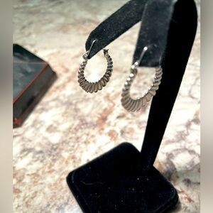 Elegant Silver Hoop Earrings